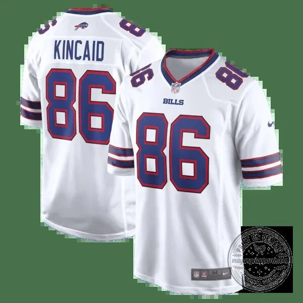 Dalton Kincaid Buffalo Bills White Football Jersey