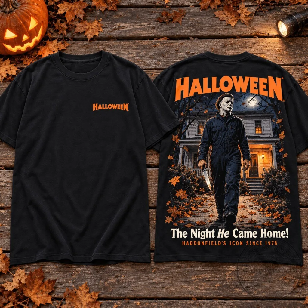 Michael Myers Halloween The Night He Came Home Haddonfield Horror Movie T-Shirt Michael Myers Halloween The Night He Came Home Haddonfield Horror Movie T-Shirt