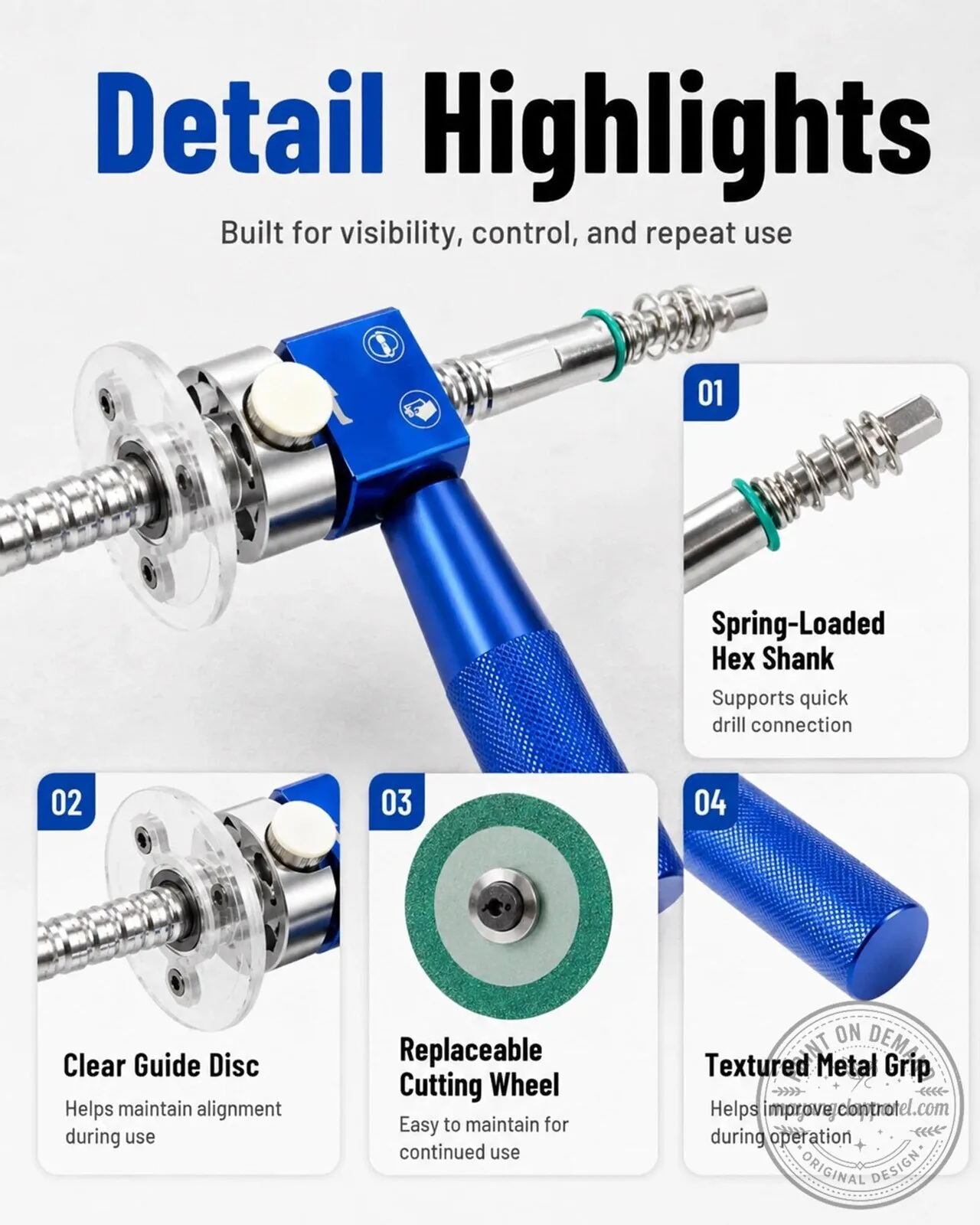 Internal PVC Pipe Cutter Tool with Diamond Wheel for 1-1/4 Inch Pipes 19 Internal PVC Pipe Cutter Tool with Diamond Wheel for 1-1/4 Inch Pipes